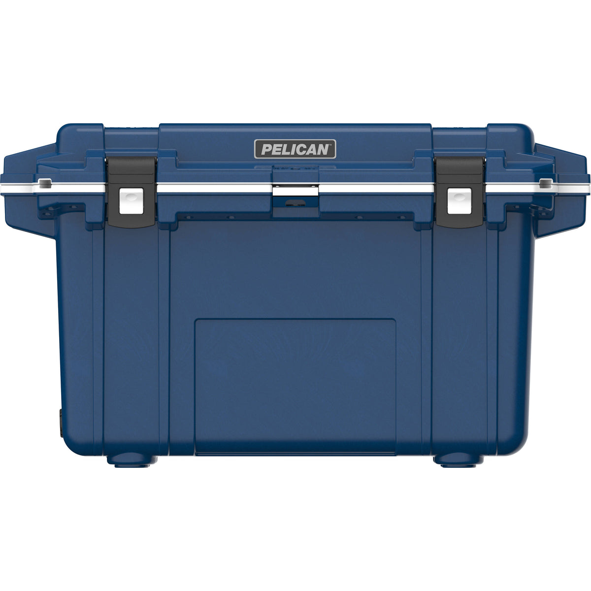 Estuche Rígido Pelican 70QT Elite Cooler (Midnight Azul / Blanco) - vista trasera