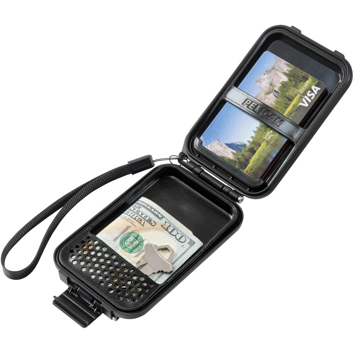Estuche Rígido Pelican G5 Personal utilitario RF Field Wallet (Negro) - vista lateral