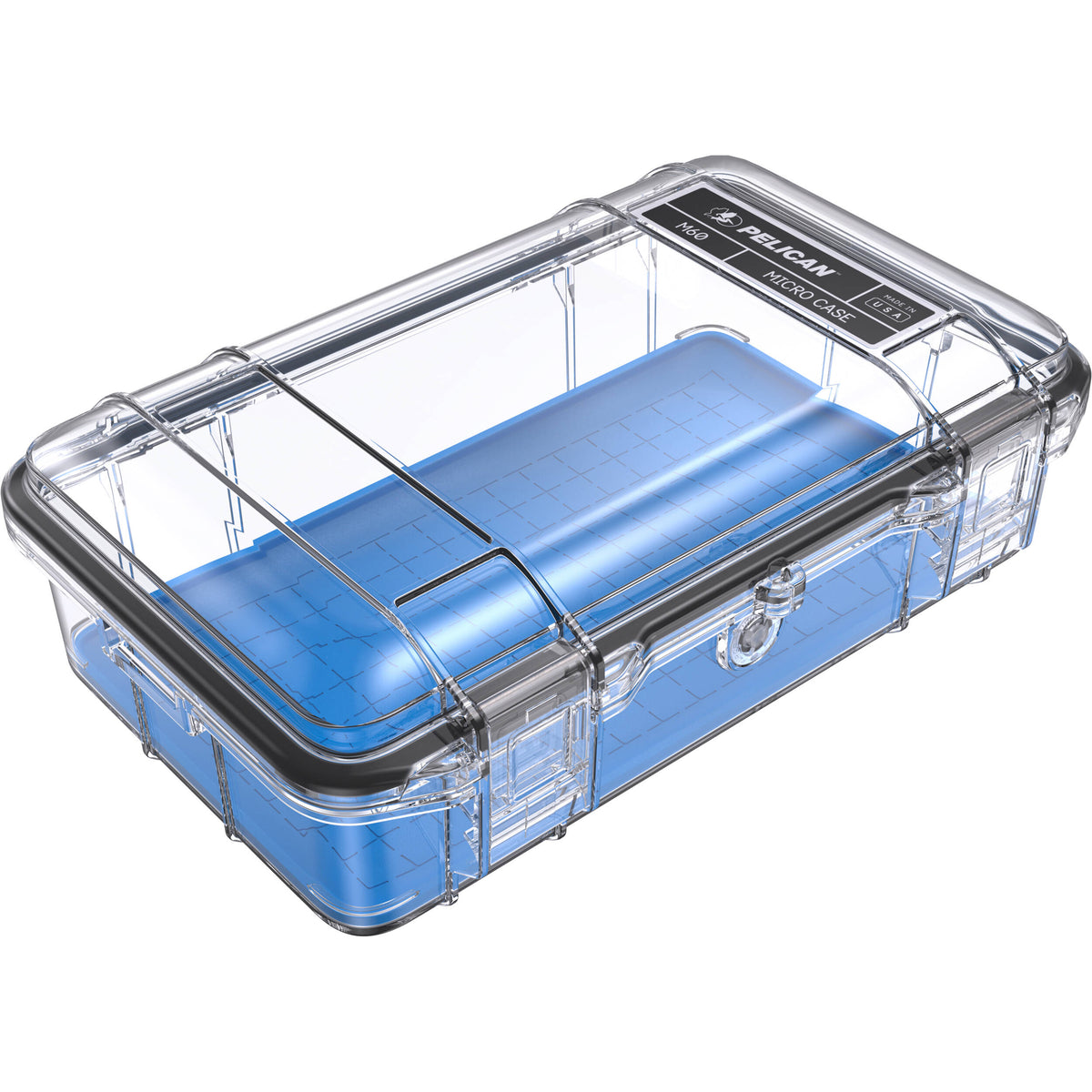 Estuche Rígido Pelican M60 Waterproof Hard Micro (Clear) (M600-0260-100) - vista frontal