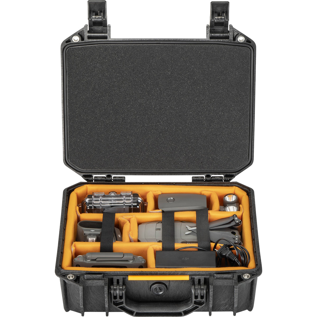 Estuche Rígido Pelican Vault 200 con divisores acolchados (Negro, 6.5L) - vista trasera