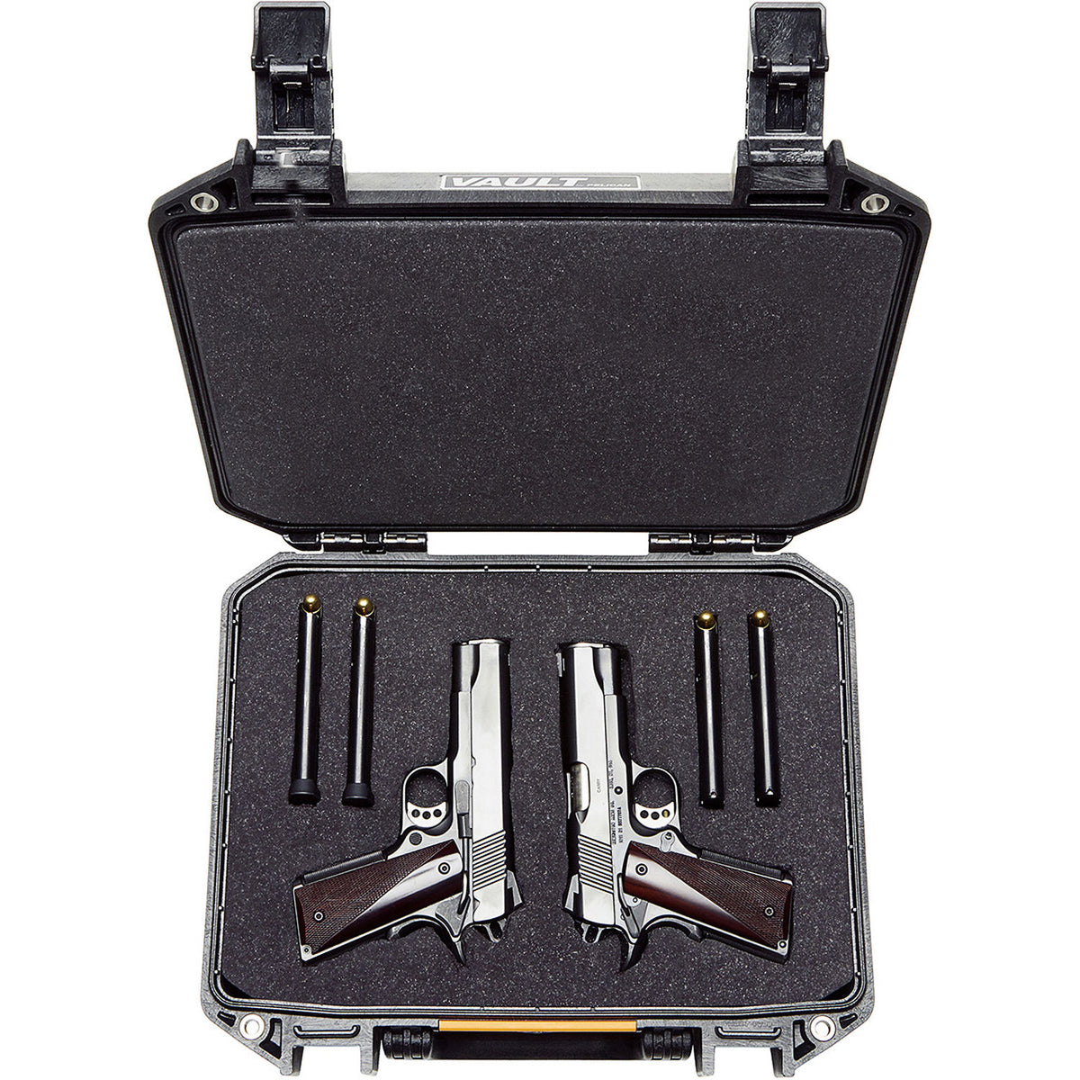 Estuche Rígido Pelican Vault 200 con espuma (Negro, 6.5L) - vista trasera