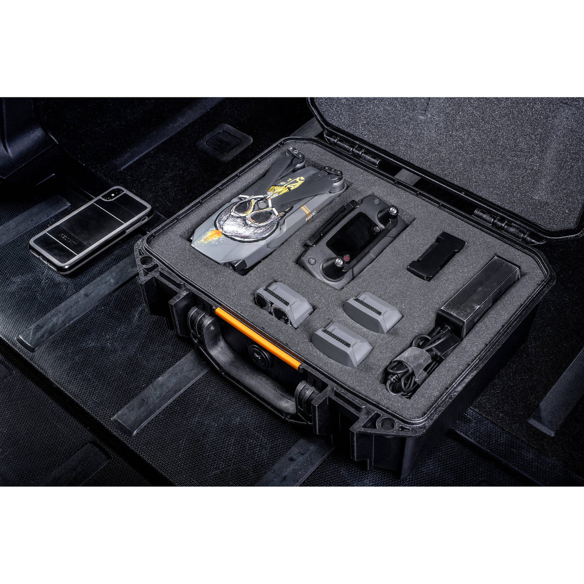 Estuche Rígido Pelican Vault 200 con espuma (Verde, 6.5L) - detalle