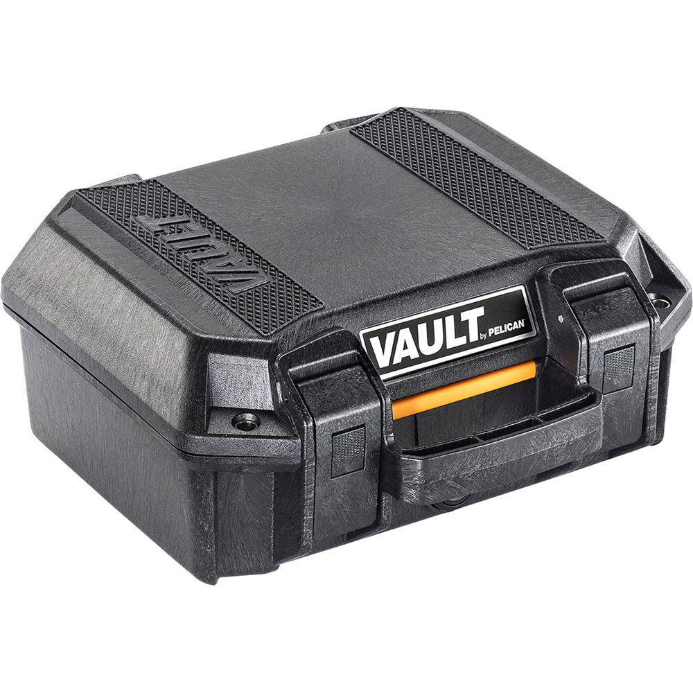 Estuche Rígido Pelican Vault V100 con espuma (Negro, 6.5L) - puertos y conexiones