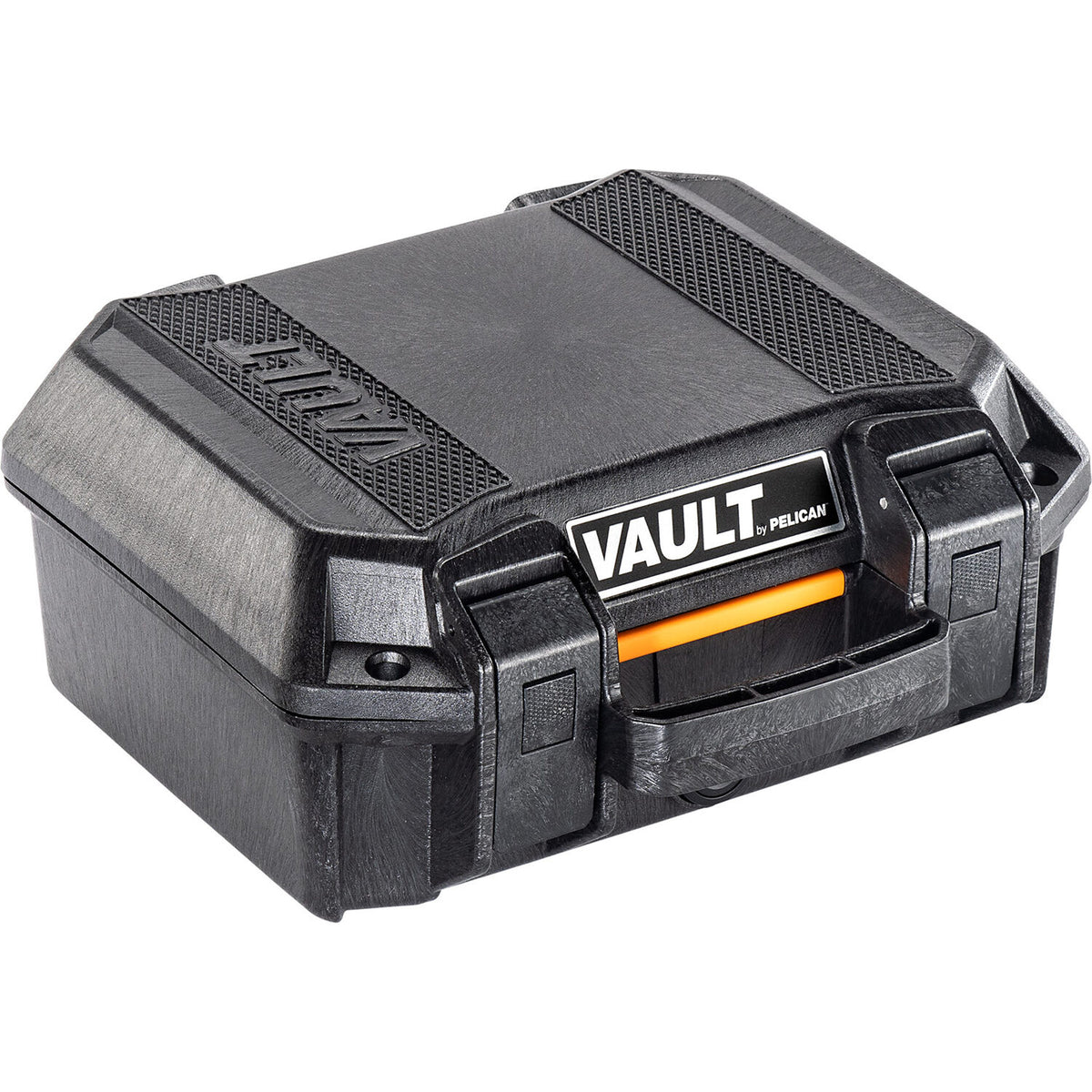 Estuche Rígido Pelican Vault V100 con Interior divisores (Negro, 6.5L) - vista frontal