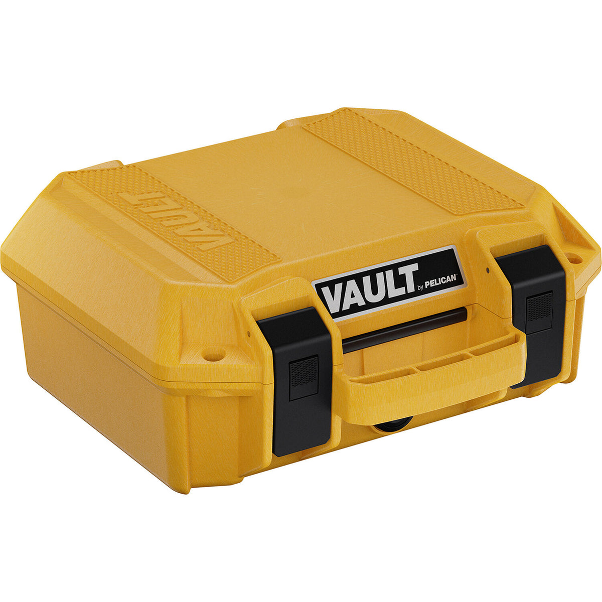 Estuche Rígido Pelican Vault V100C con inserto de espuma (Amarillo Sunflare, 6.5L) - vista trasera
