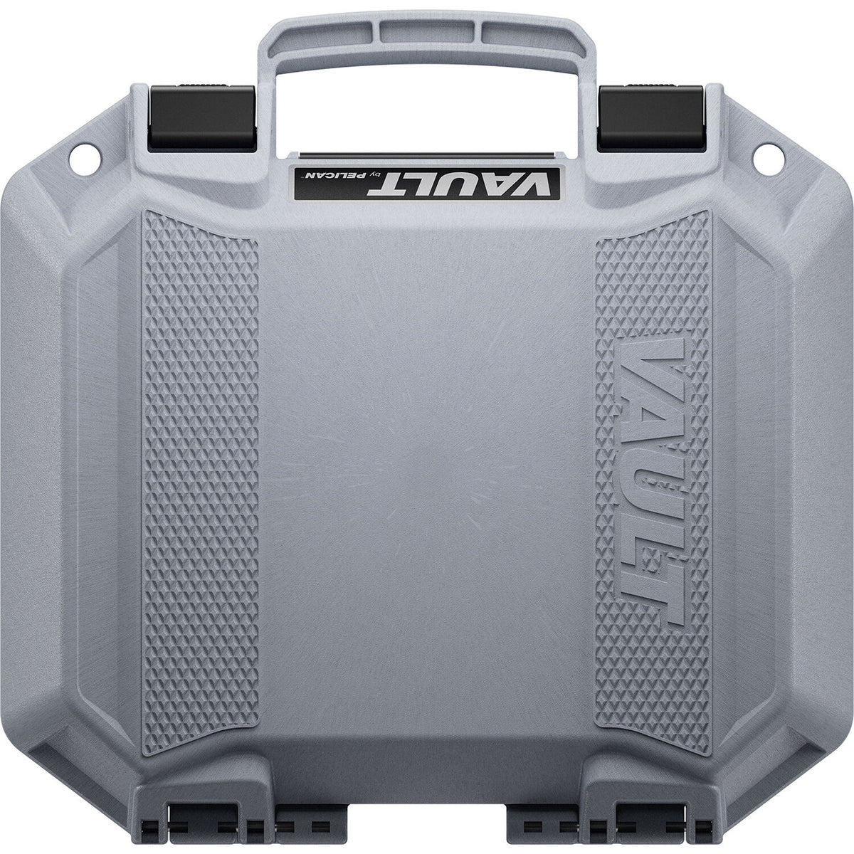 Estuche Rígido Pelican Vault V100C con inserto de espuma (Gris Ghost, 6.5L) - puertos y conexiones