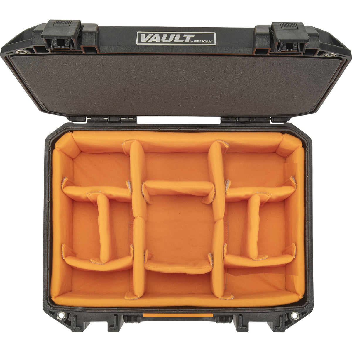 Estuche Rígido Pelican Vault V300 con divisores acolchados (Negro, 18.7L) - vista trasera