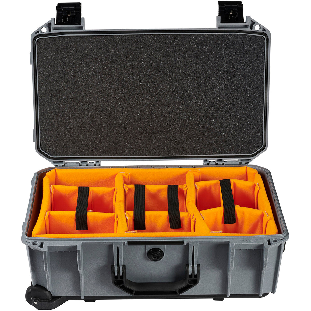 Estuche Rígido Pelican Vault V525 con divisores acolchados (Gris, 25L) - vista frontal