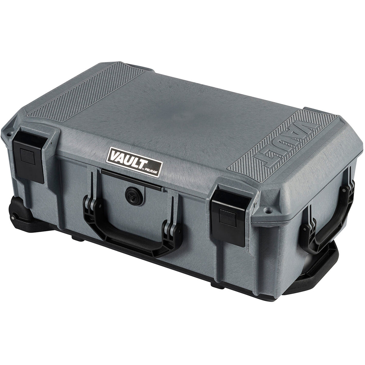 Estuche Rígido Pelican Vault V525 con divisores acolchados (Gris, 25L) - puertos y conexiones