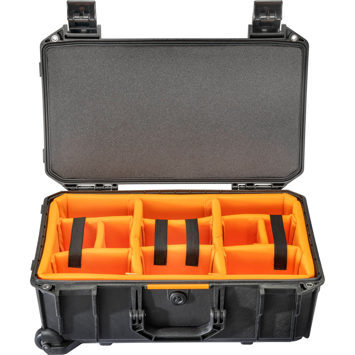 Estuche Rígido Pelican Vault V525 con divisores acolchados (Negro, 25L) - vista frontal