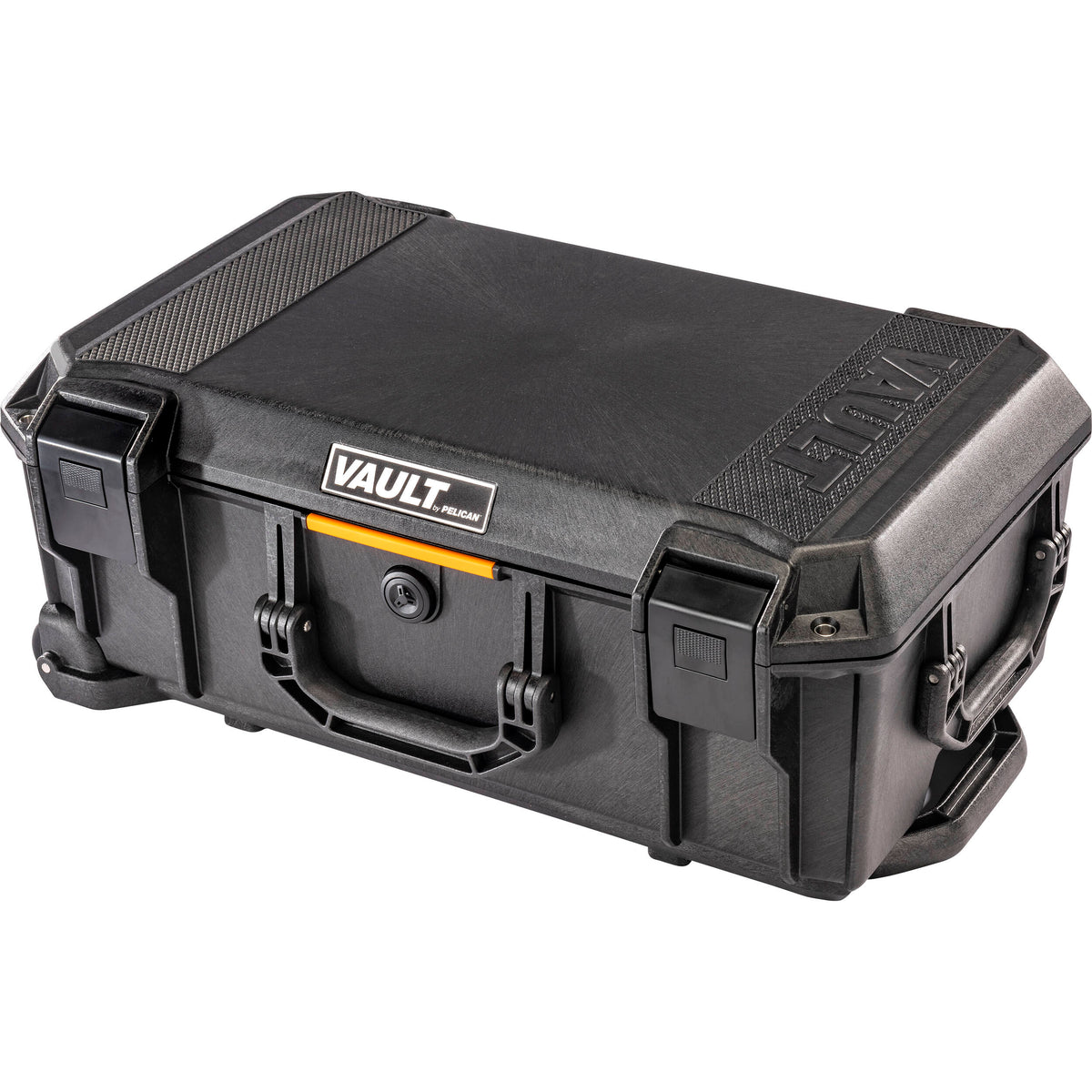 Estuche Rígido Pelican Vault V525 con divisores acolchados (Negro, 25L) - puertos y conexiones