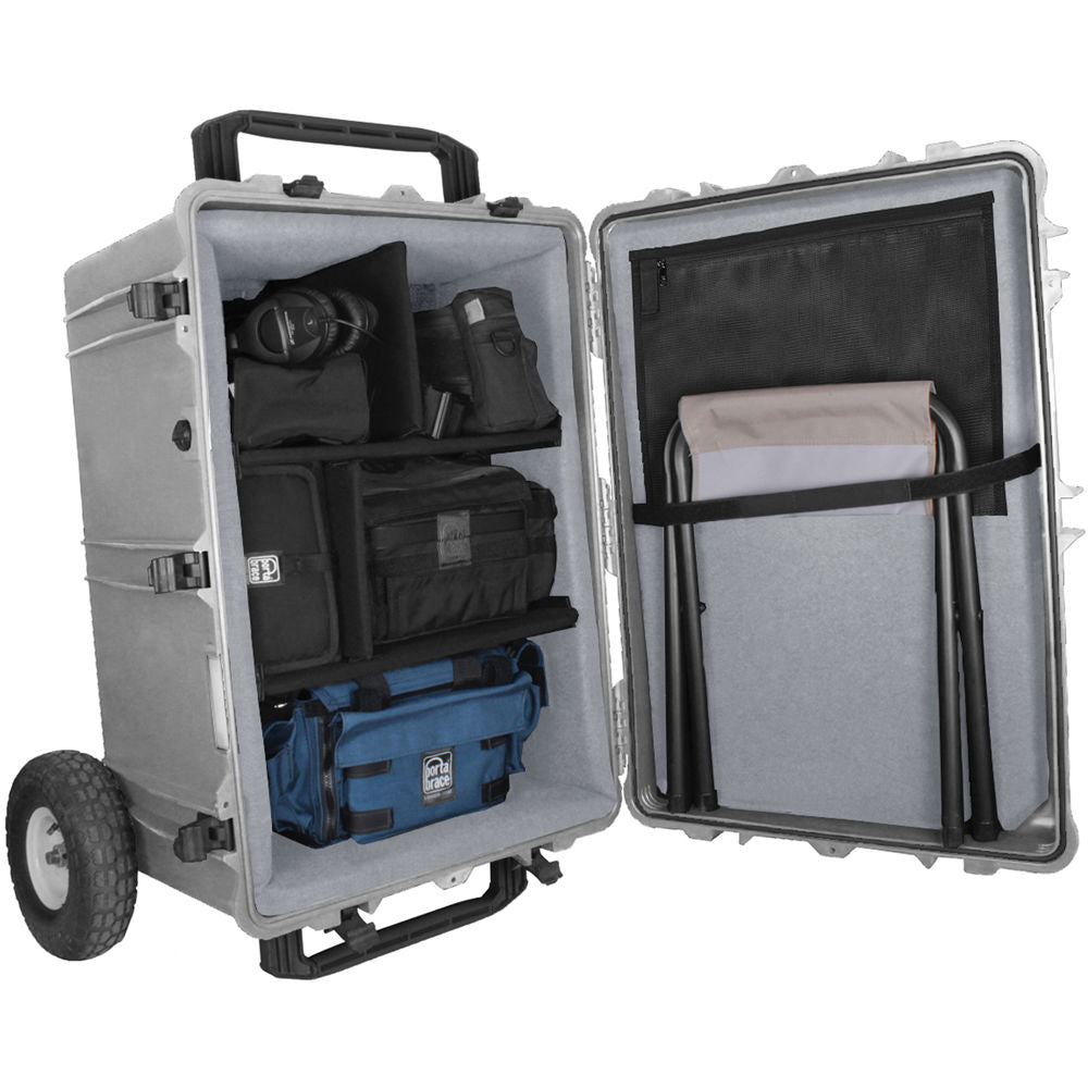 Estuche Rígido PortaBrace con ruedas Mobile Audio Workstation (Platinum) - puertos y conexiones