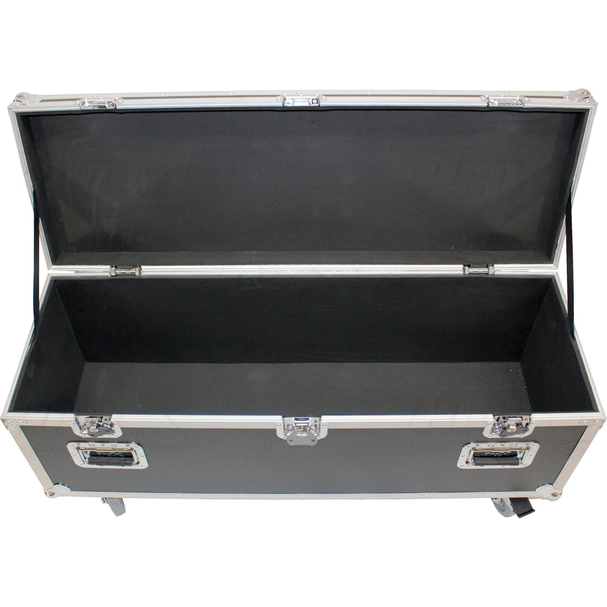 Estuche Rígido ProX utilitario Storage con 4" Caster Wheels (Negro) - vista frontal