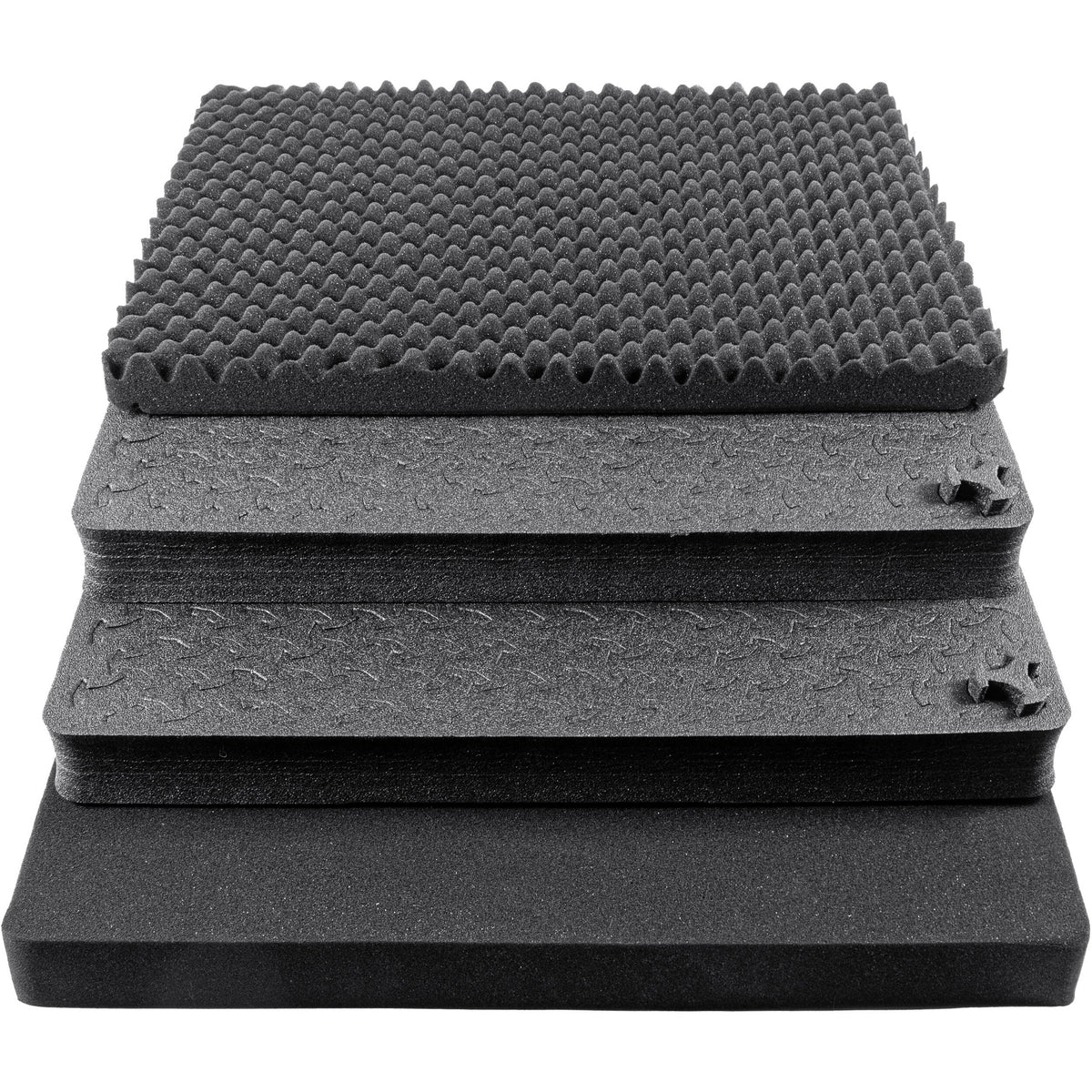 Estuche Rígido RAGAR Eylar con inserto de espuma (Negro, 24") - puertos y conexiones