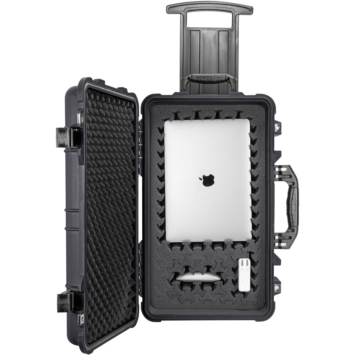 Estuche Rígido RAGAR Eylar con ruedas de cabina con espuma (Negro, 22") - contenido de la caja