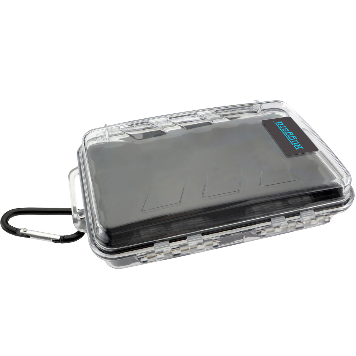 Estuche Rígido Ruggard Clear con forro Negro (Chico) - vista trasera