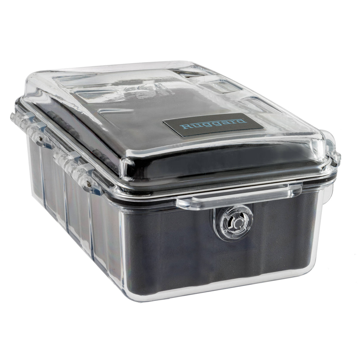 Estuche Rígido Ruggard Clear con forro Negro (Mediano) - vista lateral