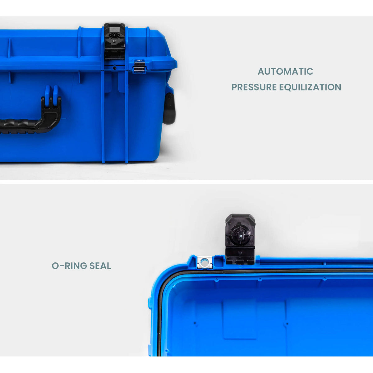 Estuche Rígido Seahorse SE-920 Hurricane SE Series con espuma (Azul) - contenido de la caja