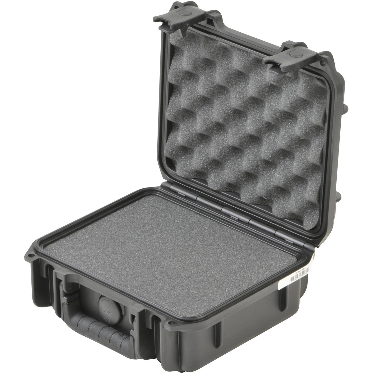 Estuche Rígido SKB 3I-0907-4-C Chico Mil-Std Waterproof 4" profundo con espuma cortada en cubos (Negro) - vista trasera
