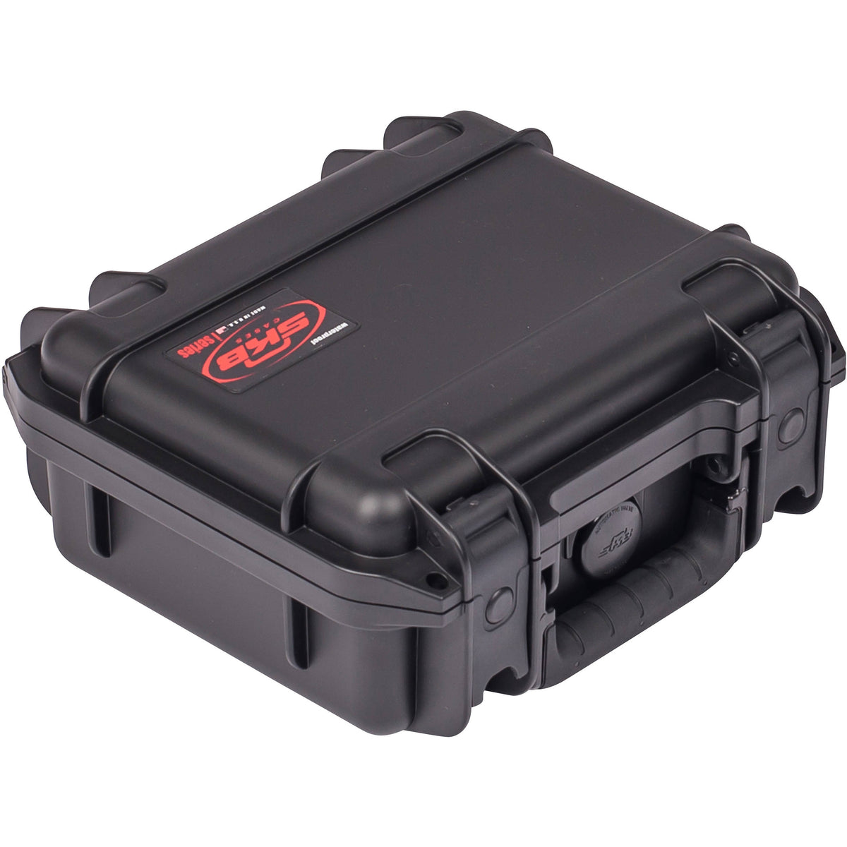 Estuche Rígido SKB 3I-0907-4-C Chico Mil-Std Waterproof 4" profundo con espuma cortada en cubos (Negro) - vista lateral