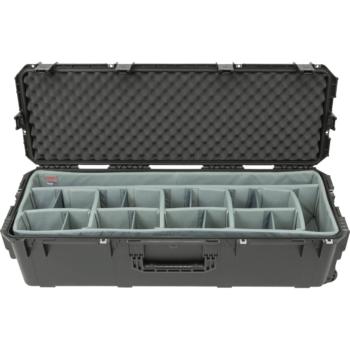 Estuche Rígido SKB 3i-Series 4213-12 con ruedas Waterproof utilitario con juego de divisores - vista frontal