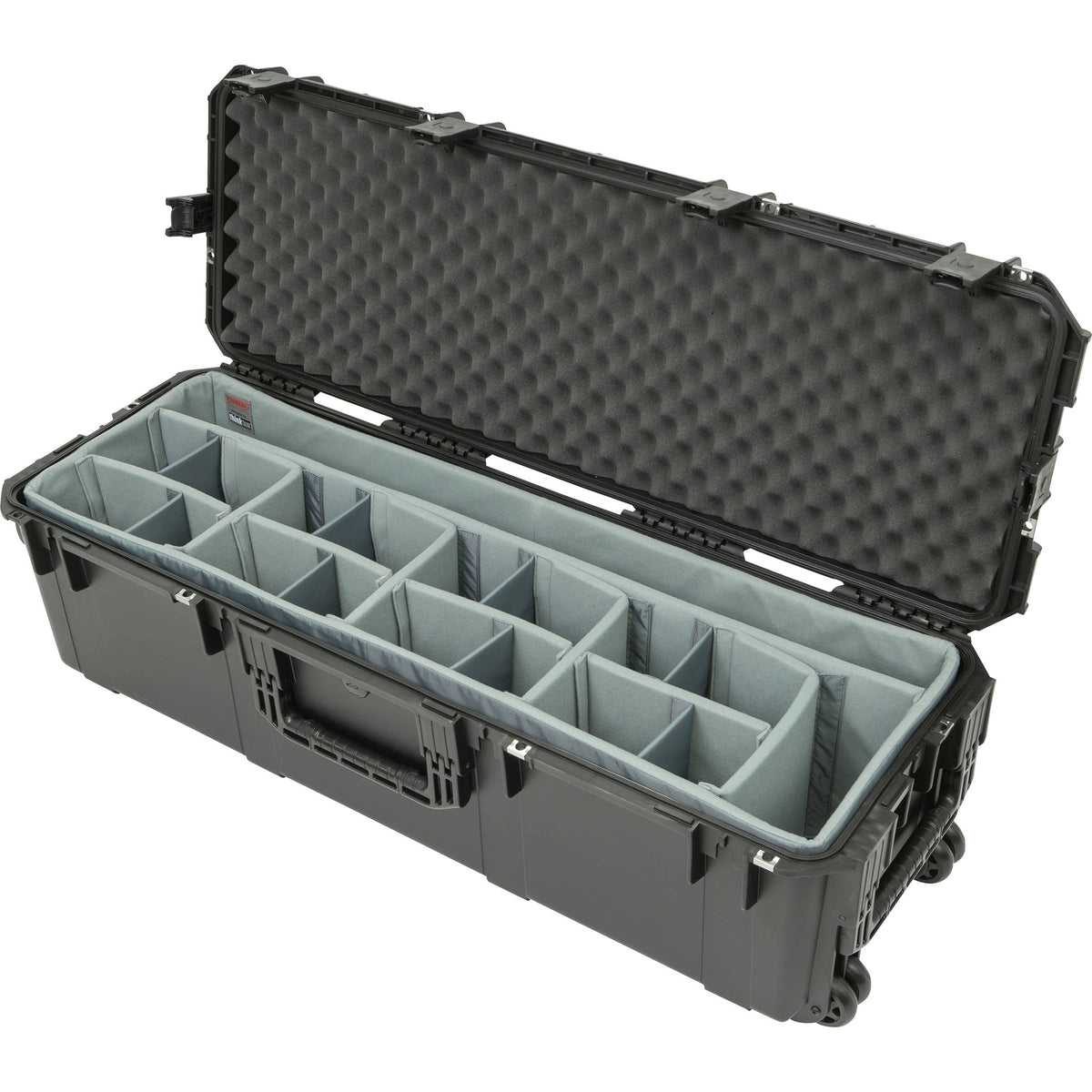 Estuche Rígido SKB 3i-Series 4213-12 con ruedas Waterproof utilitario con juego de divisores - vista trasera
