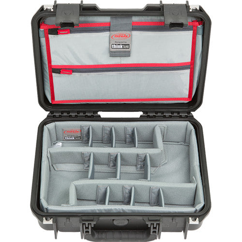Estuche Rígido SKB iSeries 1510-4 con Think Tank Photo divisores & organizador de tapa (Negro) - vista lateral