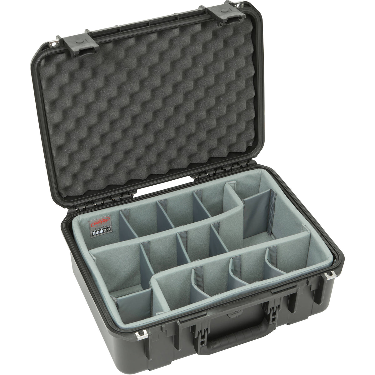 Estuche Rígido SKB iSeries 1813-7 con Think Tank Photo divisores & Lid espuma (Negro) - vista frontal