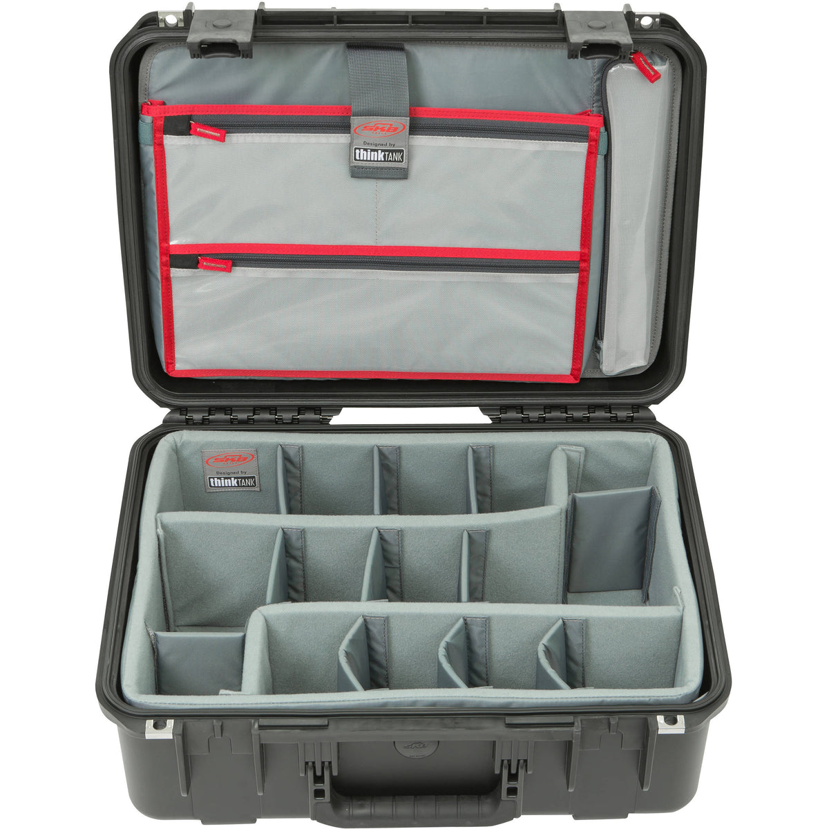 Estuche Rígido SKB iSeries 1813-7 con Think Tank Photo divisores & organizador en la tapa (Negro) - vista principal