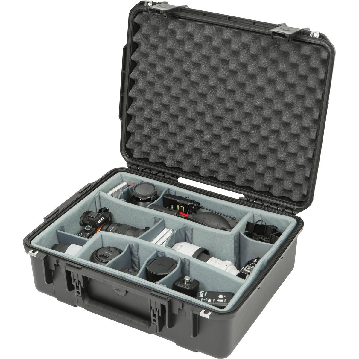 Estuche Rígido SKB iSeries 2015-7 con Think Tank Photo divisores y tapa con espuma (Negro) - contenido de la caja
