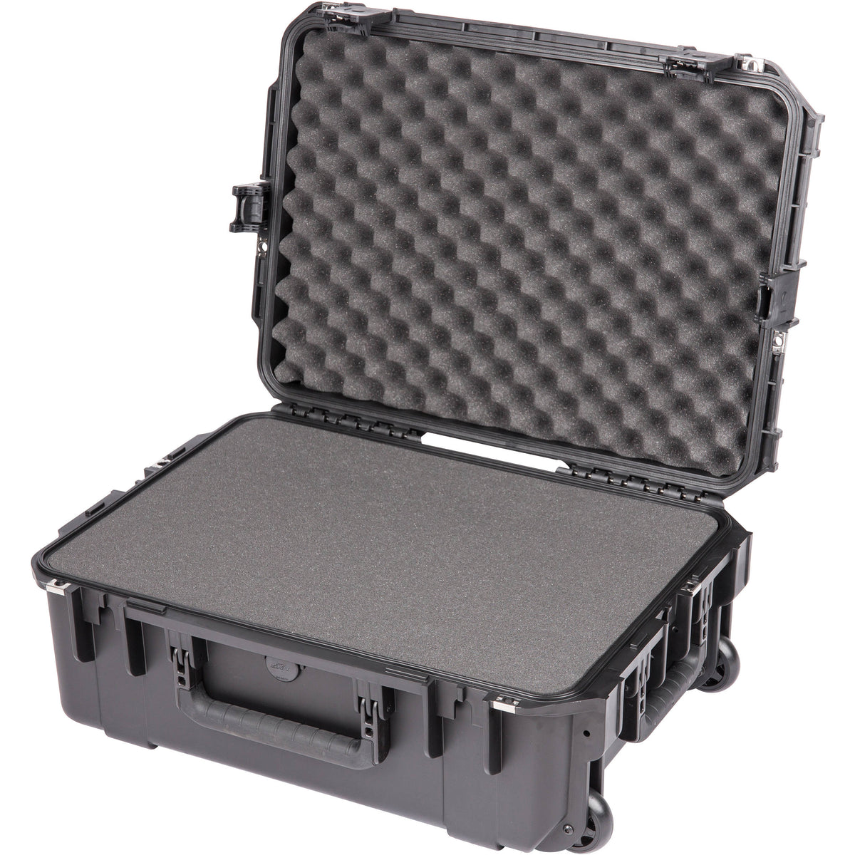 Estuche Rígido SKB iSeries 2215-8 estanco con ruedas y espuma en cubos (Negro) - vista trasera