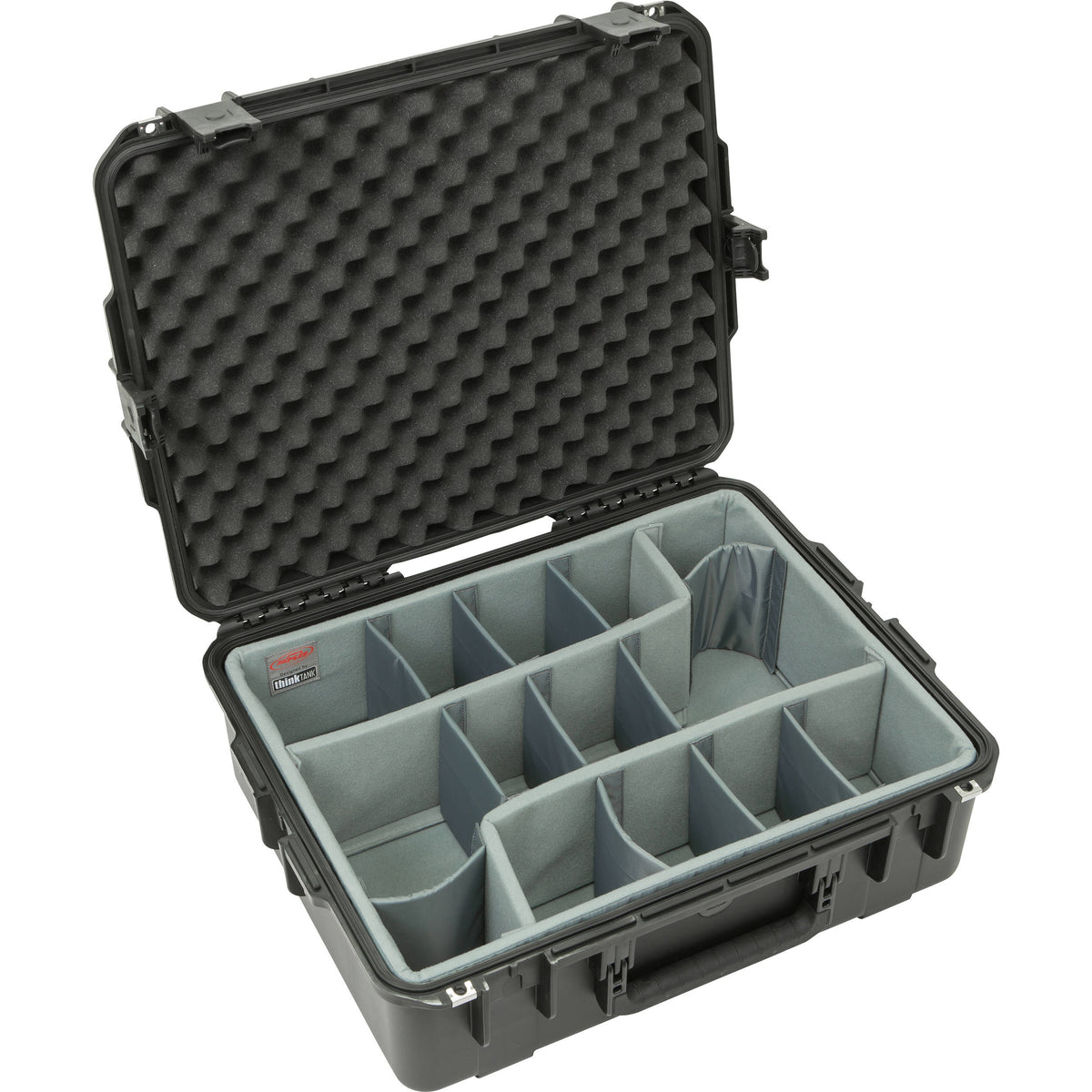 Estuche Rígido SKB iSeries 2217-8 con Think Tank Photo divisores & Lid espuma (Negro) - vista frontal
