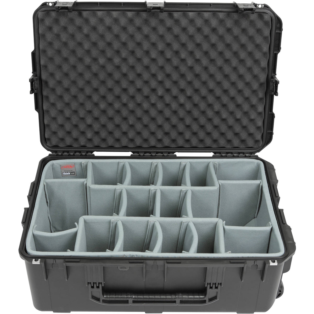 Estuche Rígido SKB iSeries 2918-10DT Waterproof con Think Tank-Designed Photo divisores & Lid espuma (Negro) - vista frontal