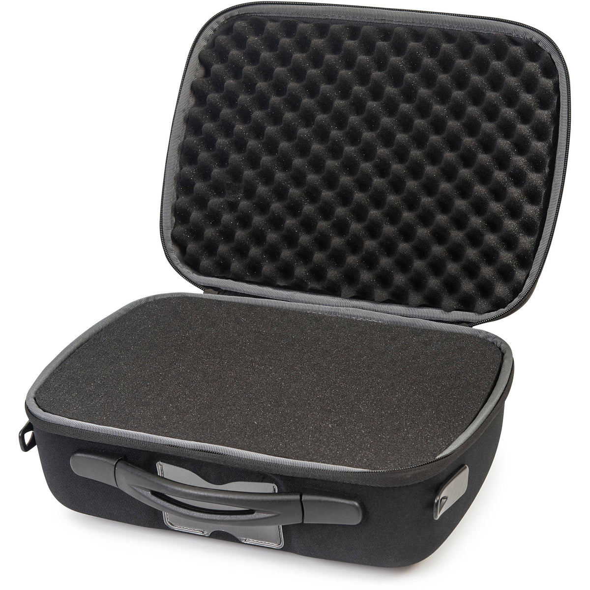 Estuche Shell-Case Hybrid 330 semirrígido liviano utilitario (Negro, espuma) - vista trasera