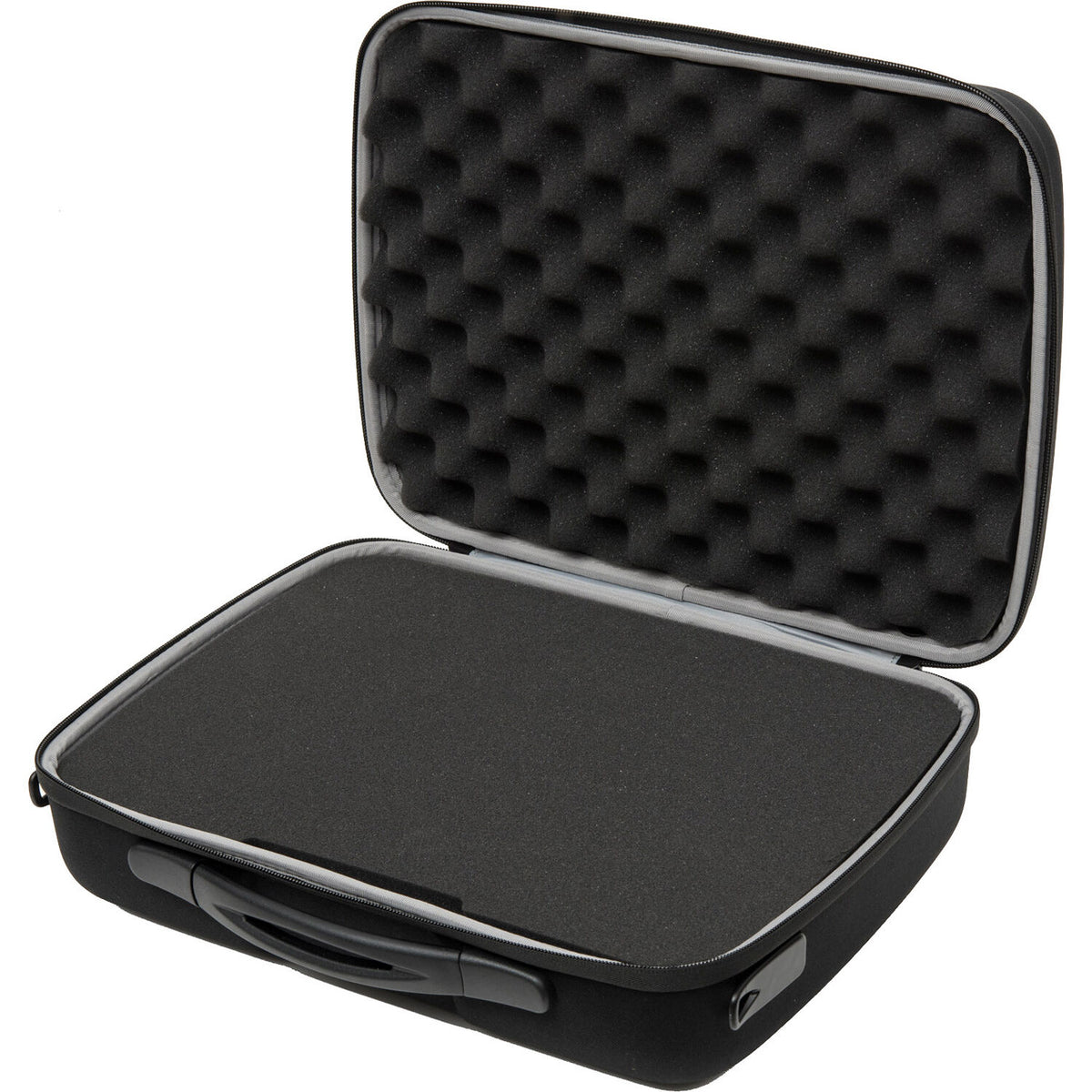 Estuche Shell-Case Hybrid 335 semirrígido liviano utilitario con espuma (Negro) - vista trasera
