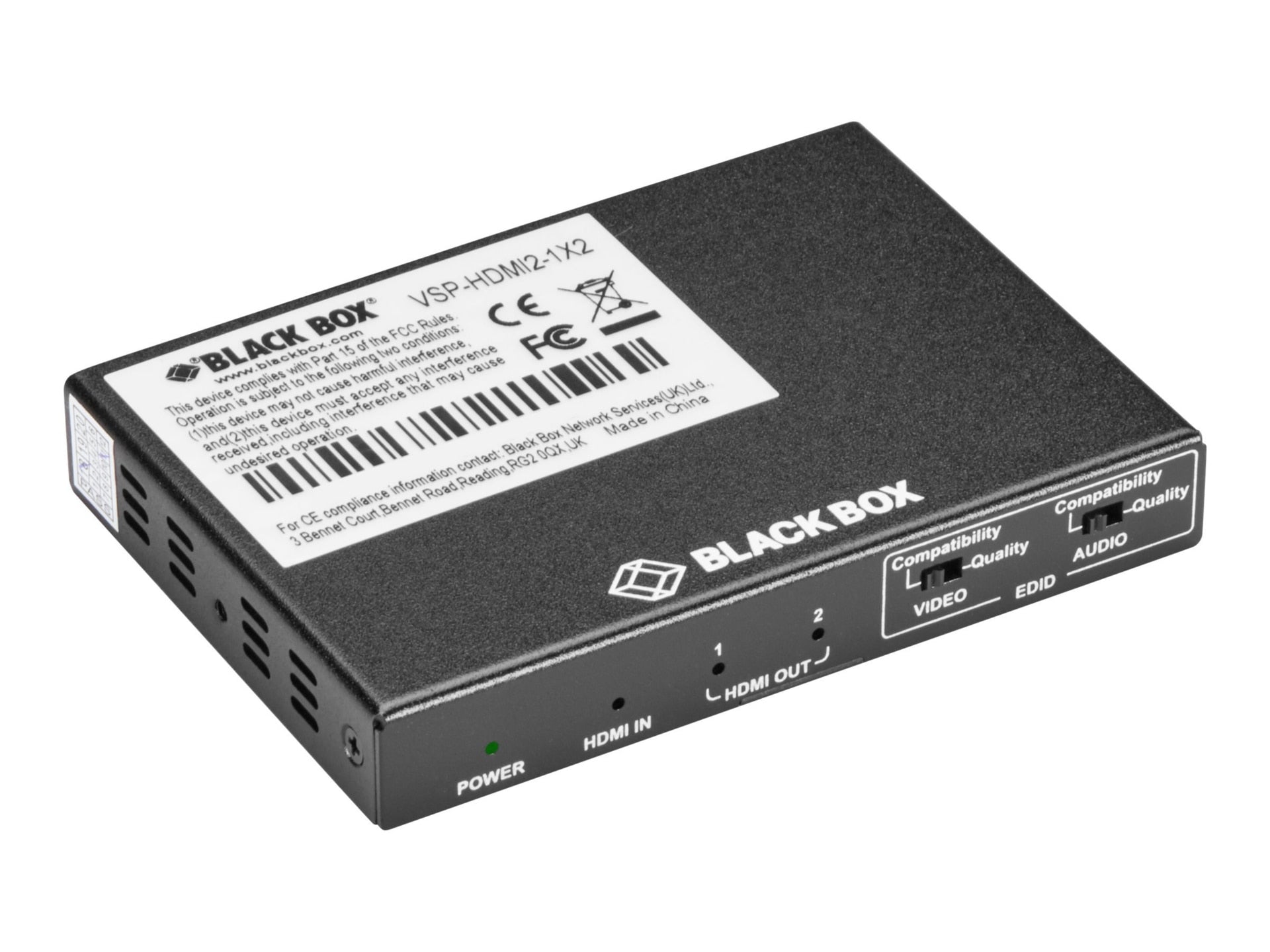 Extensor AV Black Box VSP-HDMI2-1X2 - vista 1