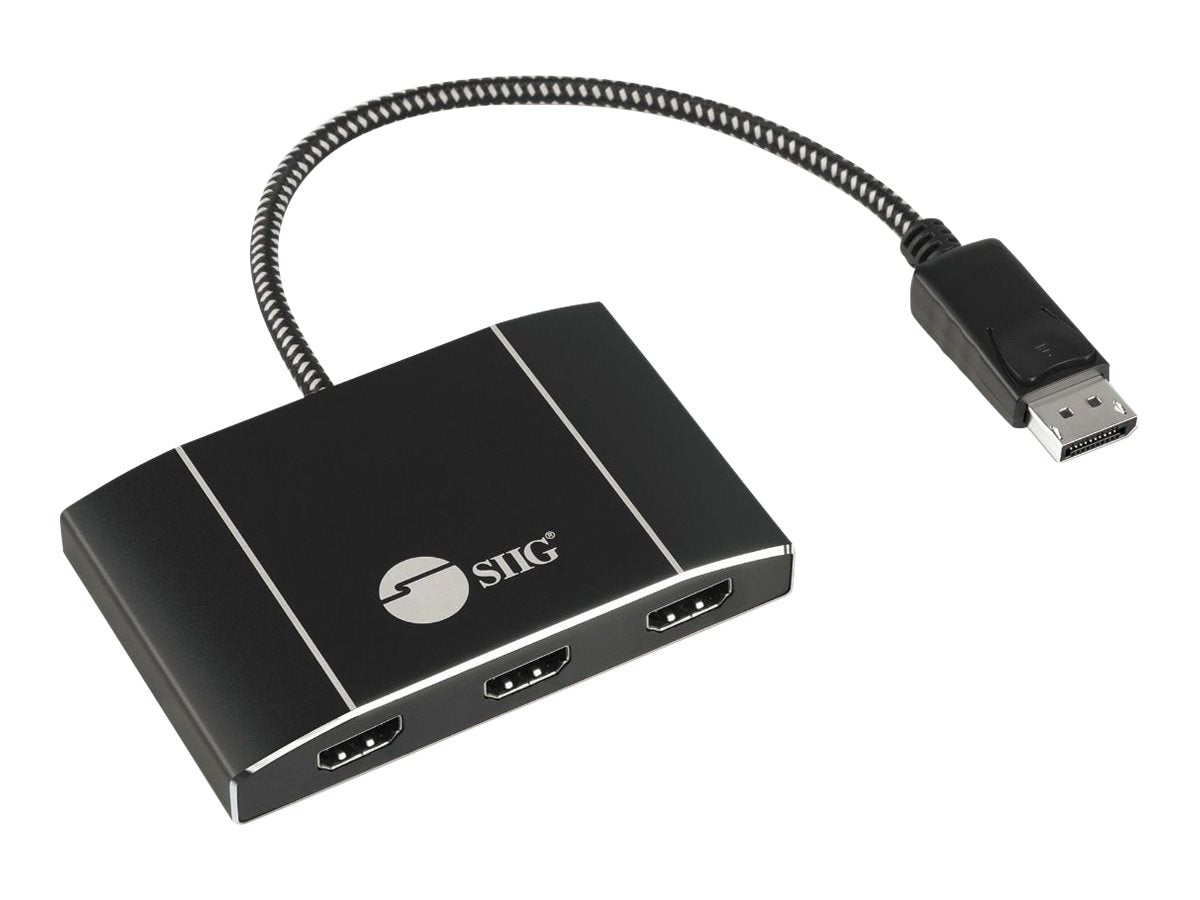 Extensor AV SIIG 1x3 Triple 4K DisplayPort 1.4 to HDMI MST Hub Splitter - vista 1