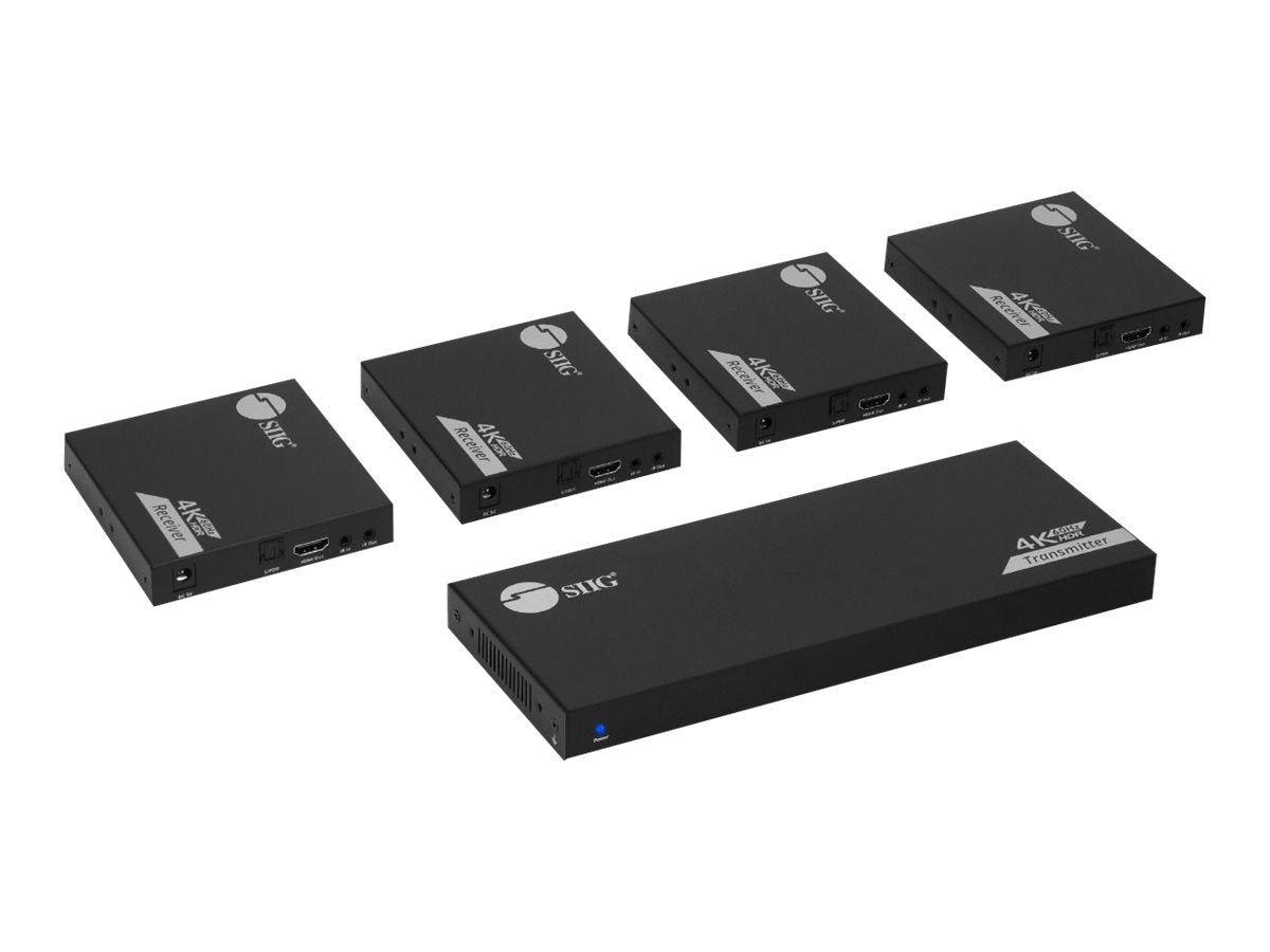Extensor AV SIIG 1x4 HDMI Splitter Over Cat6/7 Extender - vista 1