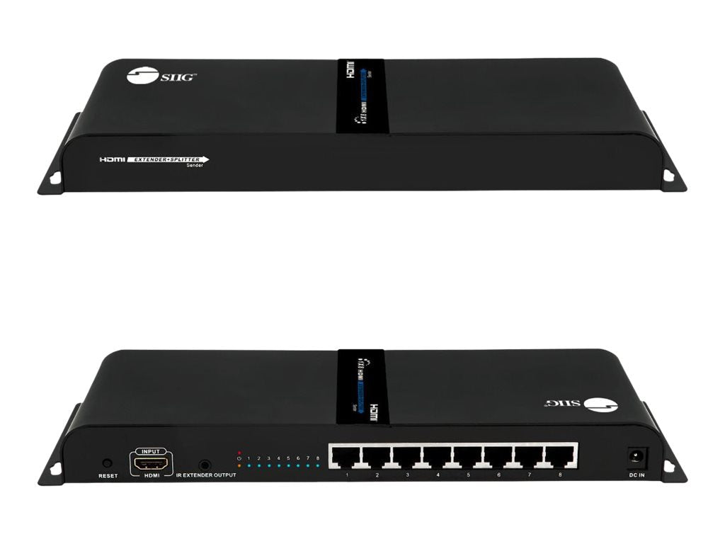 Extensor AV SIIG 1x8 1080p HDMI Splitter HDbitT over IP Extender Kit - vista 4
