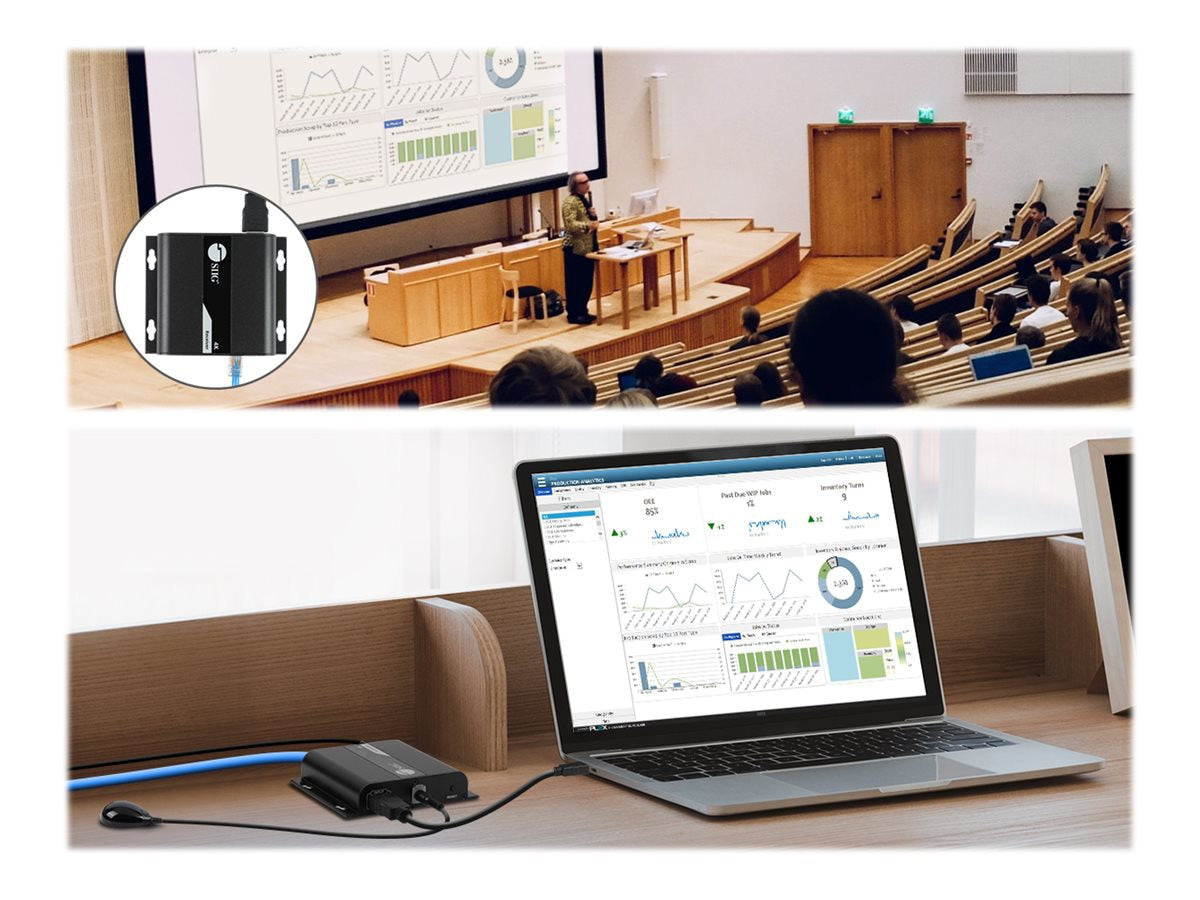 Extensor AV SIIG HDMI 4K30Hz HDbitT over IP Extender - vista 5