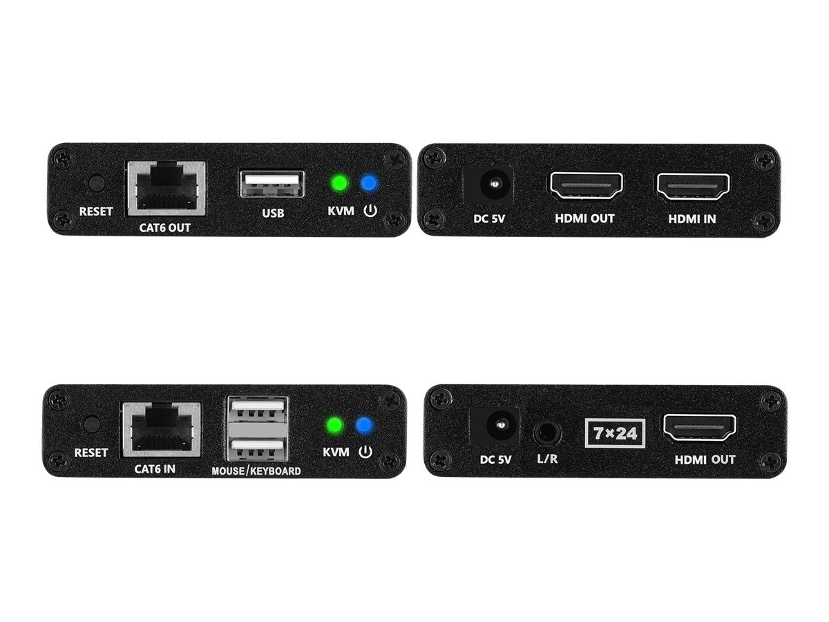 Extensor AV SIIG HDMI USB KVM Over Cat6 Extender - vista 2