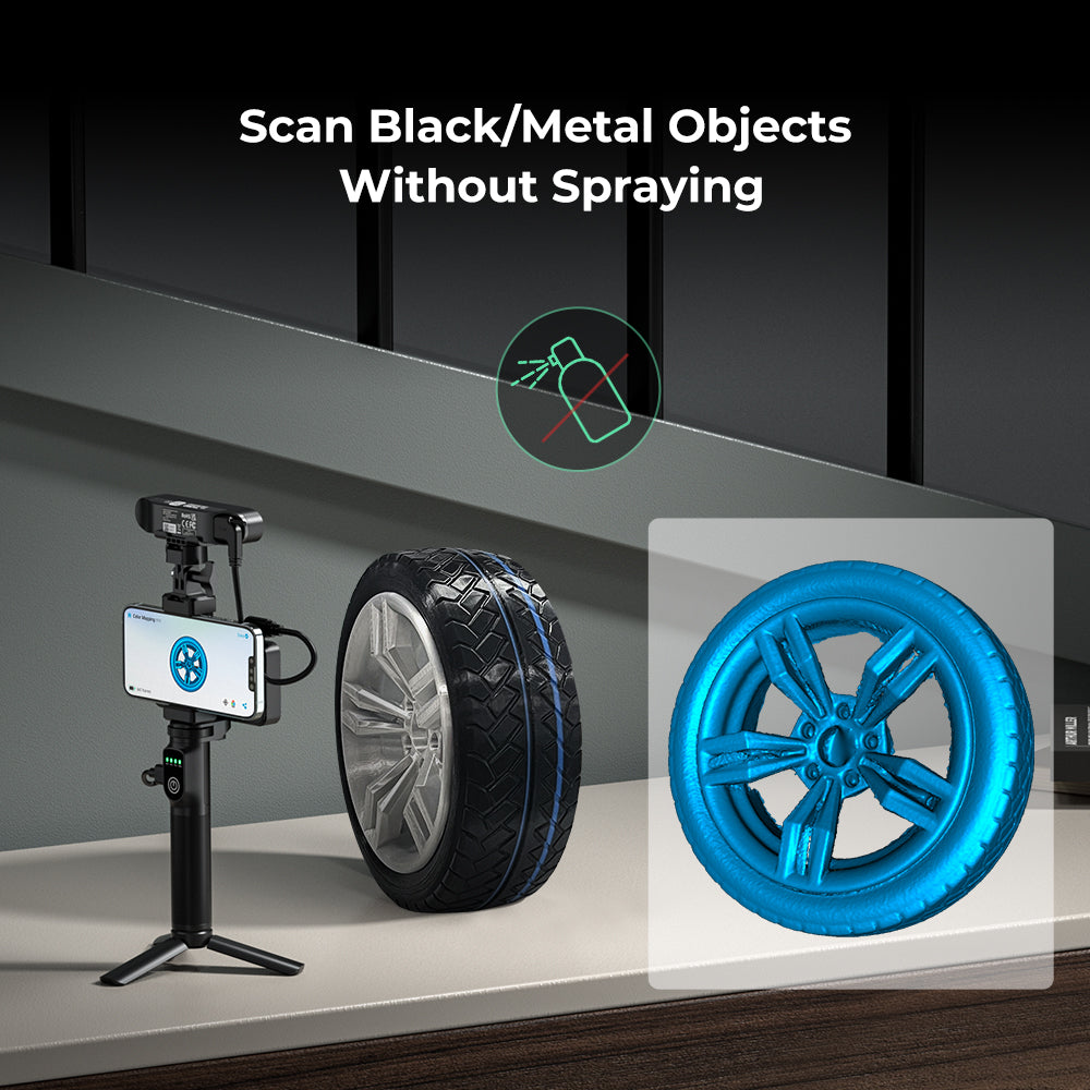Escáner 3D Creality CR-Scan Ferret Pro: precisión de 0,1 mm, WiFi 6, imagen 3D anti-vibración y color de 24 bits. Escane