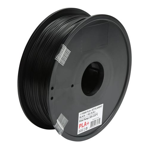 Filamento 3D Inland PLA+ 1.75mm Negro 1.0 kg — vista posterior