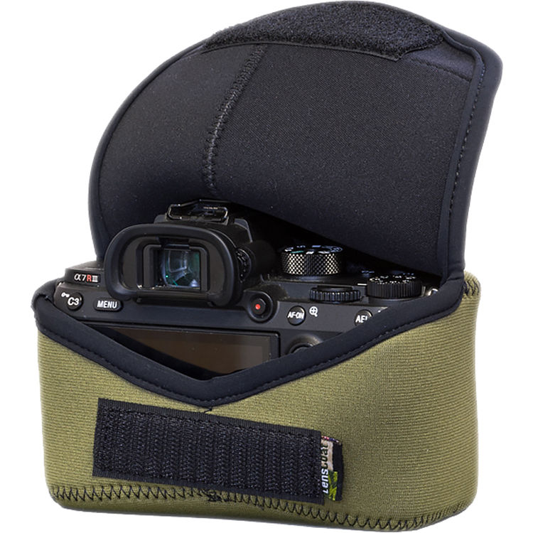 Funda a medida LensCoat BodyBag M para Sony Alpha a7 III, a7R III, a7R IV, a9, a9II (Verde) - vista principal