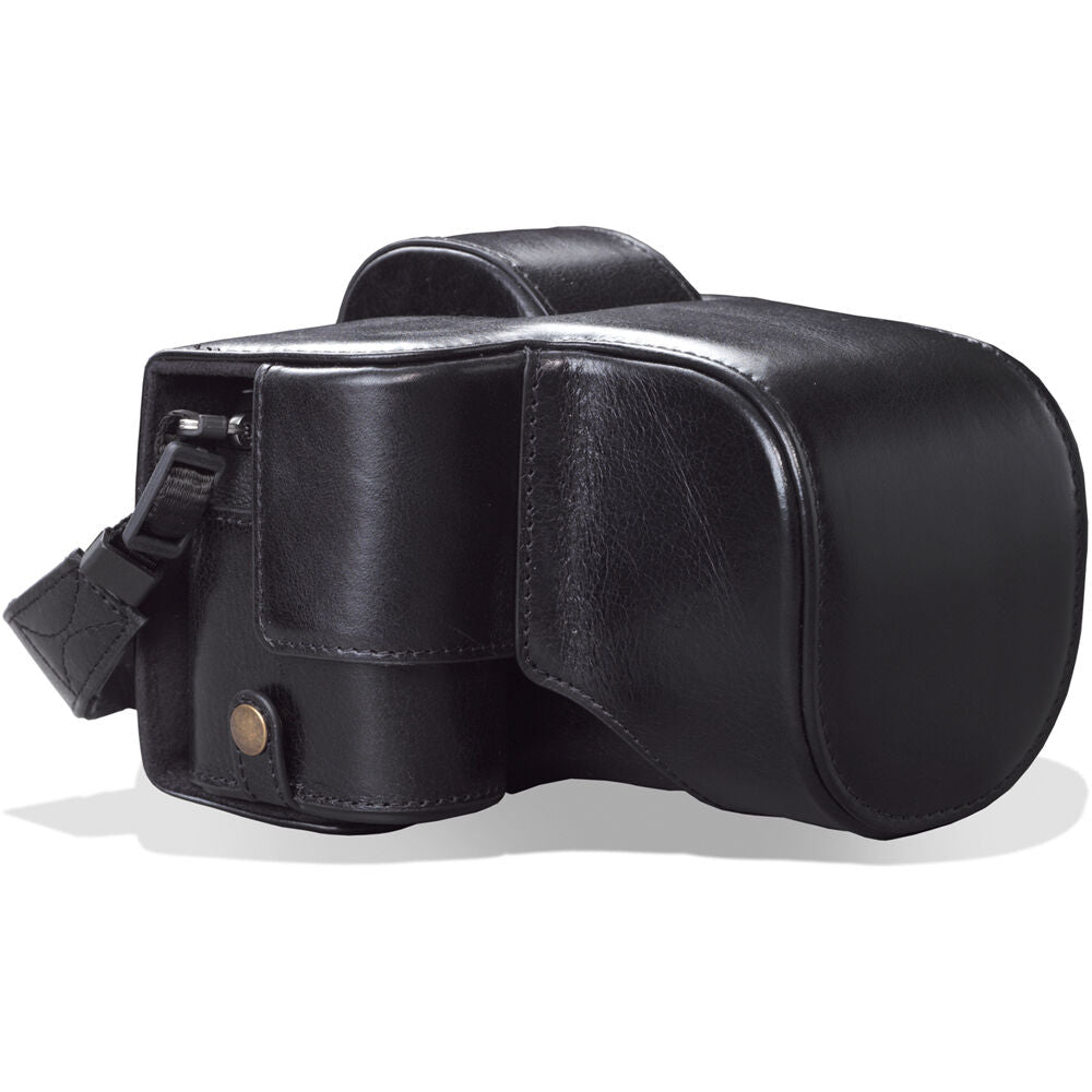 Funda a medida MegaGear Ever Ready Genuine Leather para FUJIFILM X-S10 con 18-55mm Lens (Negro) - vista principal