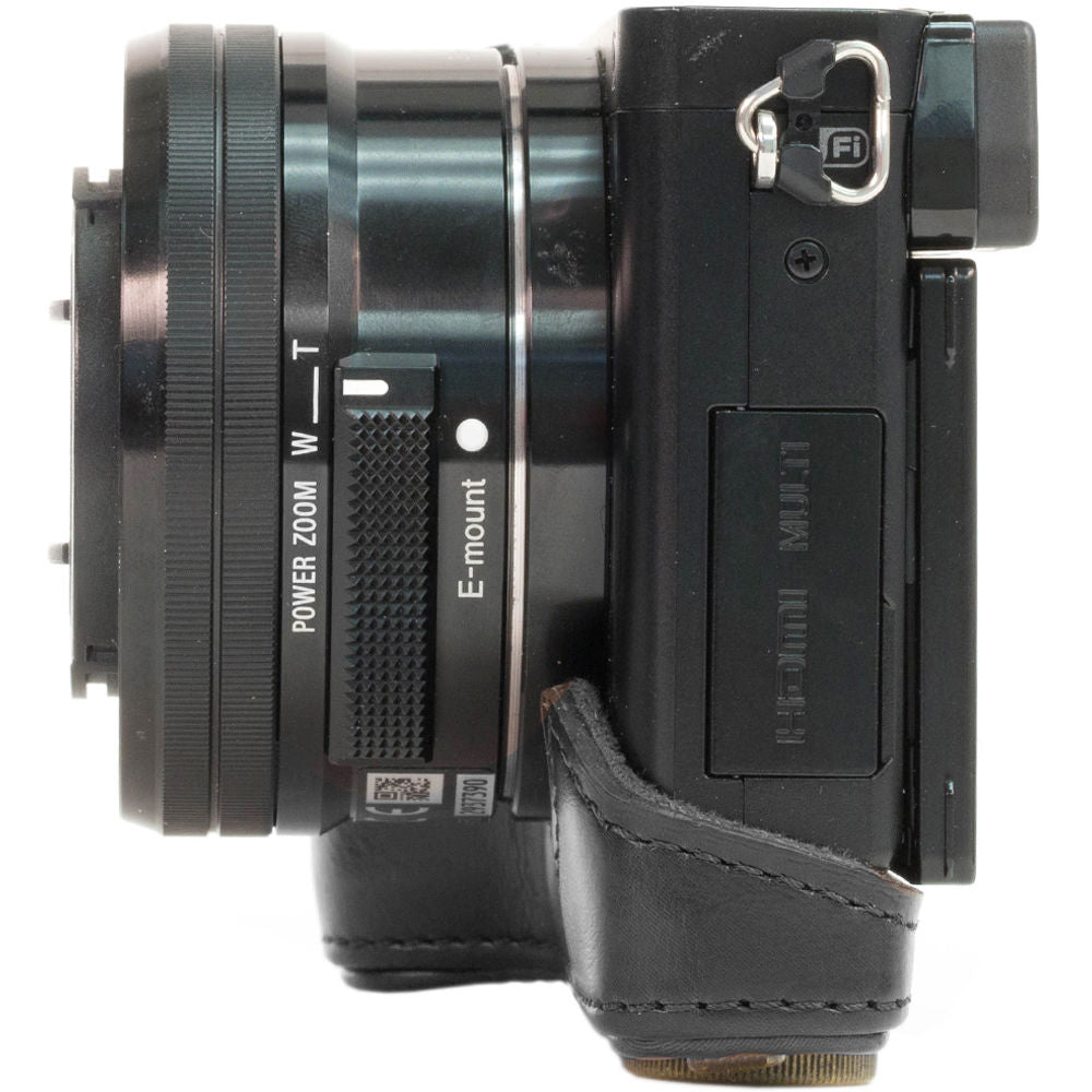 Funda a medida MegaGear Ever Ready para Sony A6000/A6300 con 16-50mm Lens (Negro) - detalle