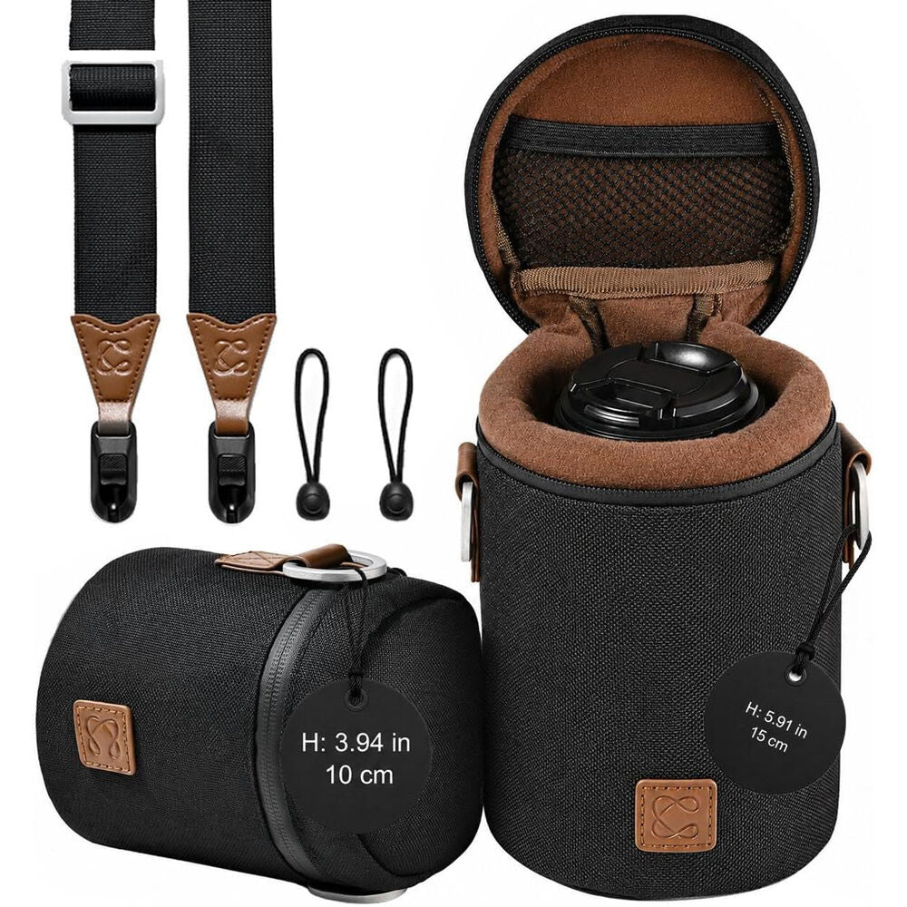 Funda para Lente Coiro juego of Marra Cases (Negro, largo y Mediano) - vista principal