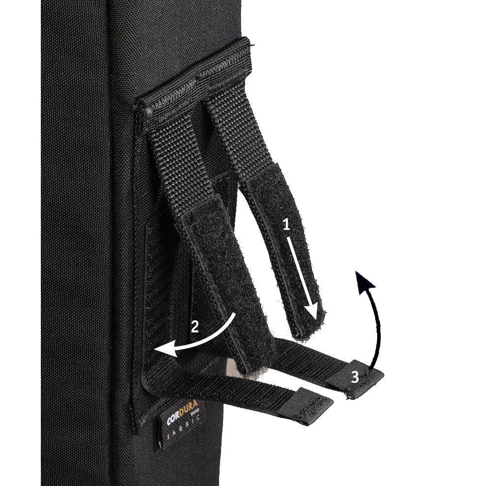 Funda para Lente Kinesis E165 Mediano (Negro) - vista trasera