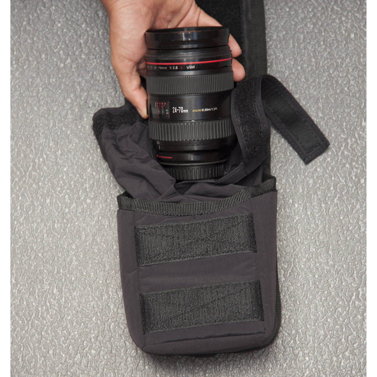 Funda para Lente Newswear Chico Aqua (Negro) - vista lateral