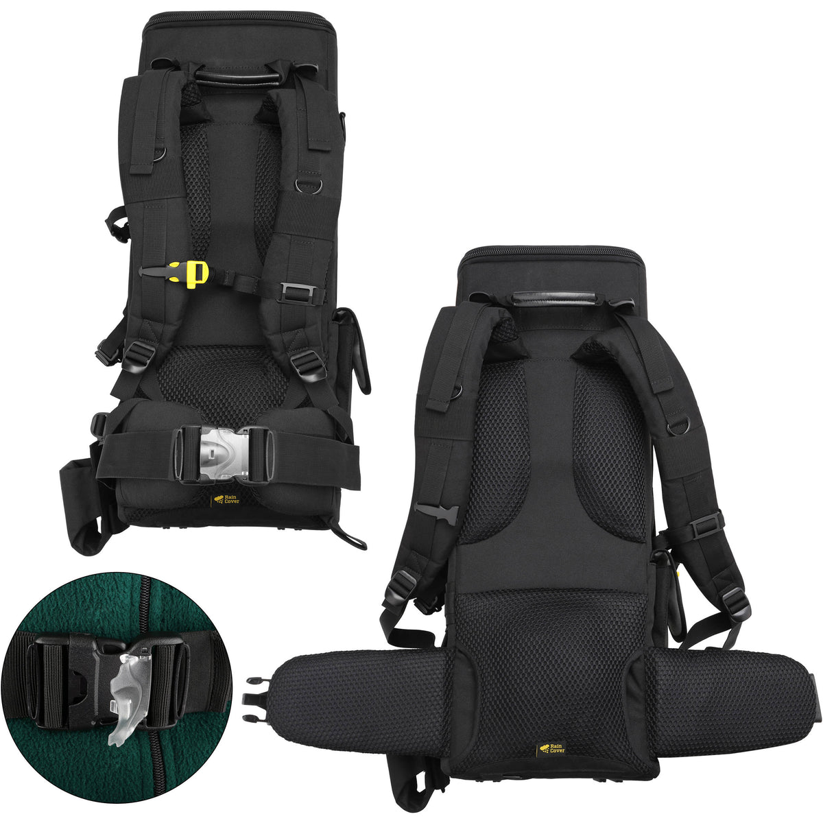 Funda para Lente Ruggard Alpine 600 Backpack para y 600/800mm (Negro) - puertos y conexiones